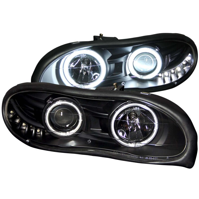 ANZO 1998-2002 Chevrolet Camaro Projector Headlights w/ Halo Black ANZO Headlights AXOPROS