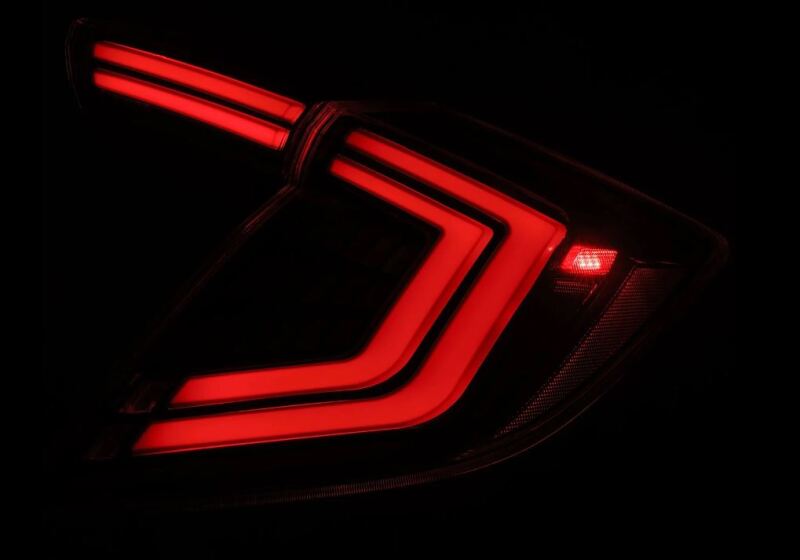 AlphaRex 16-21 Honda Civic Hatchback / Type-R FK8 Nova-Series LED Tail Lights (Pair) - Black AlphaRex Tail Lights  AXOPROS