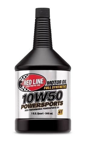 Red Line 10W50 Powersports Motor Oil - Quart Red Line Motor Oils AXOPROS
