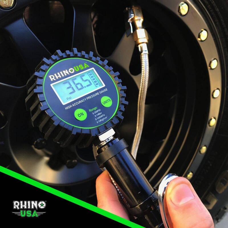 Rhino USA 200 Psi Digital Tire Inflator Gauge Rhino USA Gauges AXOPROS