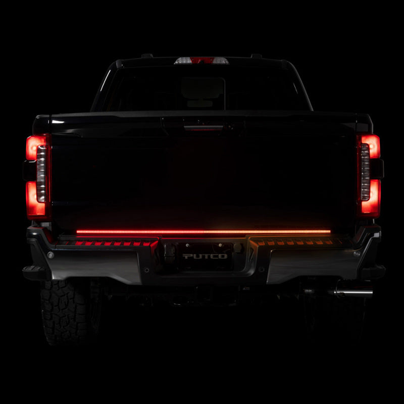 Putco 23-24 Ford SuperDuty F-250/F-350/F-450 60In Freedom Blade Tailgate Bars w/ Halogen Taillamps Putco Light Tailgate Bar AXOPROS