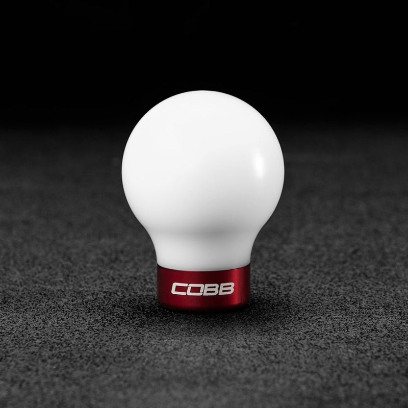 Cobb Subaru 6-Speed COBB Shift Knob - White w/Race Red Collar (Non-Weighted) COBB Shift Knobs AXOPROS