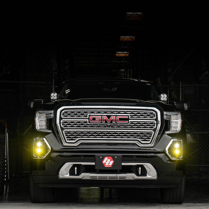 Baja Designs 19+ GMC 1500 S1 Fog Pocket Mount Kit Clear Spot / Amber Wide Cornering Baja Designs Fog Lights AXOPROS