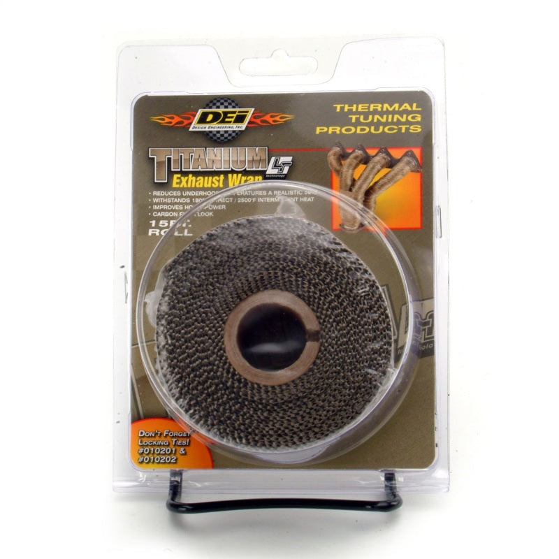 DEI Exhaust Wrap 2in x 15ft - Titanium DEI Exhaust Wrap  AXOPROS