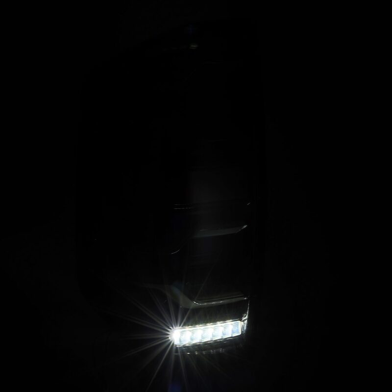 AlphaRex 14-21 Toyota Tundra LUXX LED Taillights Blk w/Activ Light/Seq Signal AlphaRex Tail Lights  AXOPROS