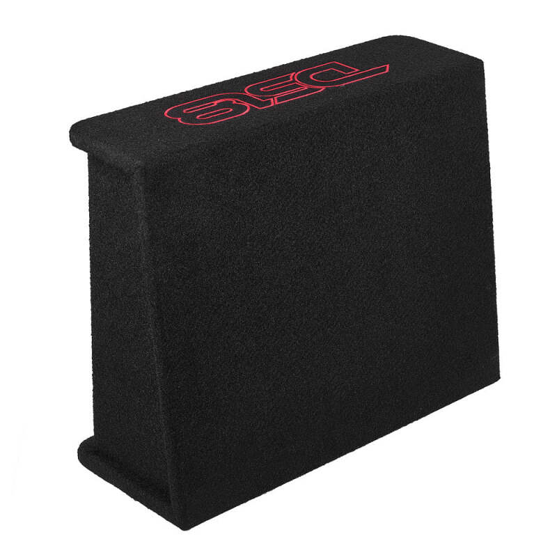 DS18 DS18 Single 12in Shallow Subwoofer and Enclosure 350 Watts RMS Amplified Sealed Black Carpet Subwoofers aftermarket performance part