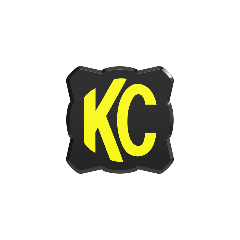 KC HiLiTES FLEX ERA 1 Single Light Cover ONLY (Black/Yellow KC Logo) KC HiLiTES Light Accessories and Wiring AXOPROS