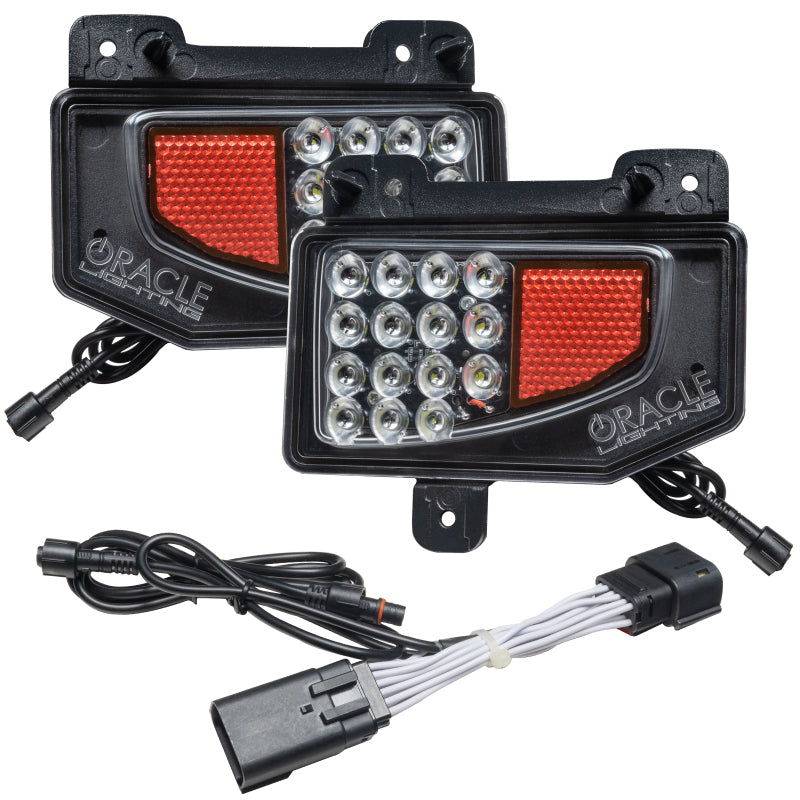 Oracle Jeep Gladiator JT Rear Bumper LED Reverse Lights w/ Plug & Play Harness - 6000K ORACLE Lighting Tail Lights  AXOPROS