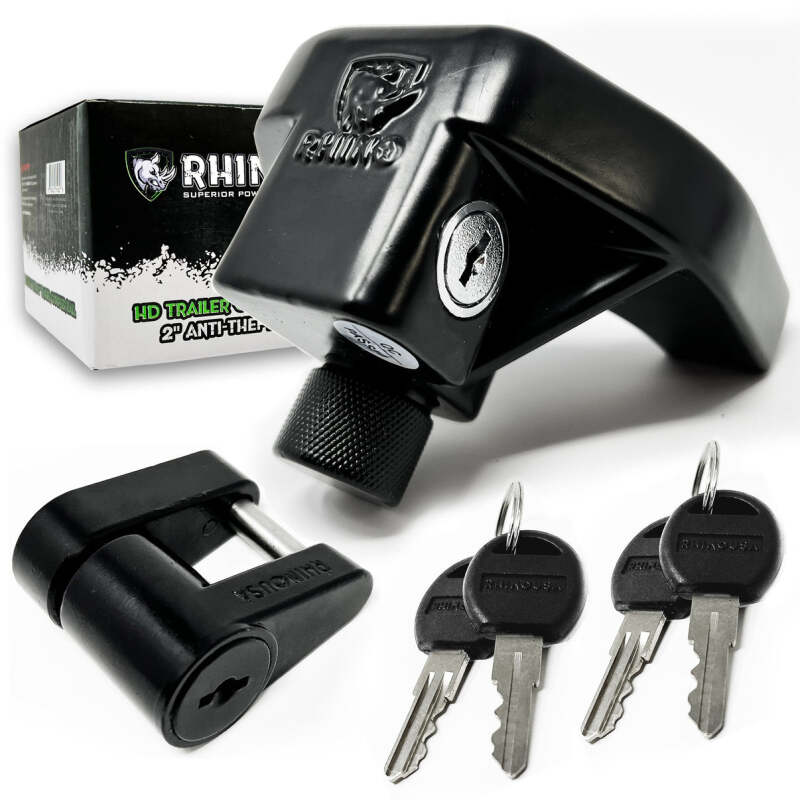 Rhino USA 2In Trailer Coupler Hd Lock Kit-2-Piece Rhino USA Hitch Accessories AXOPROS