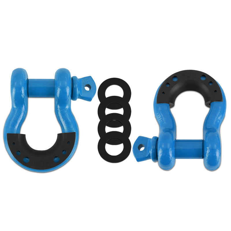 Borne Off-Road Borne D-Ring Shackle Set Blue Borne Off-Road Tow Hooks AXOPROS