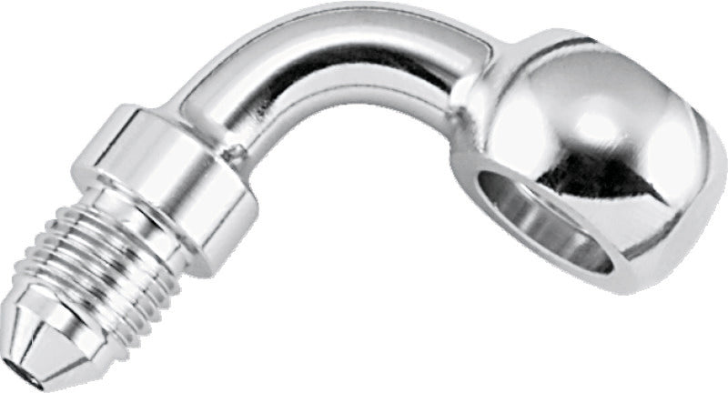 Twin Power Stainless Brake Fitting 3/8 Inch X AN3 90 Degree Banjo Adaptor TwinPower Fittings AXOPROS