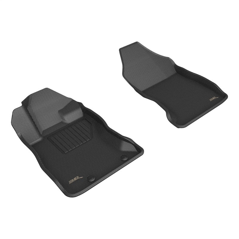 3D MAXpider 22-23 Subaru WRX Kagu Black Floor Mats - Row 1 3D MAXpider Floor Mats - Rubber AXOPROS