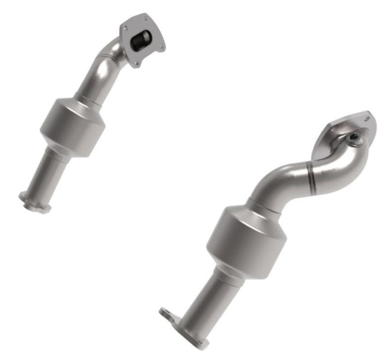 aFe Twisted Steel Down Pipe 409SS w/ Cat 16-17 Toyota Tacoma V6-3.5L aFe Downpipes AXOPROS