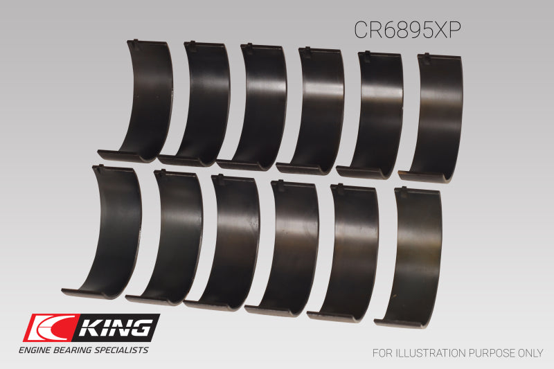 King Ford Ecoboost 3.5L V6 pMaxBlack Coated Connecting Rod Bearing Set - Size +0.25mm King Engine Bearings Bearings AXOPROS