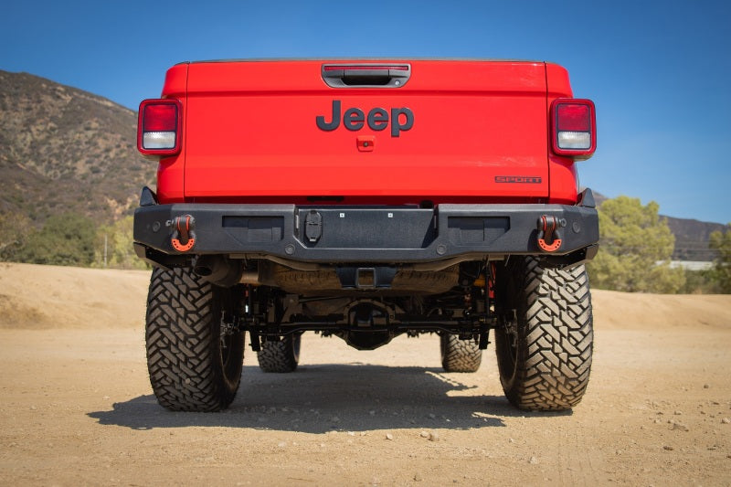 19-21 Jeep Gladiator JT Gladiator Rear Bumper Body Armor 4x4 Bumpers - Steel AXOPROS