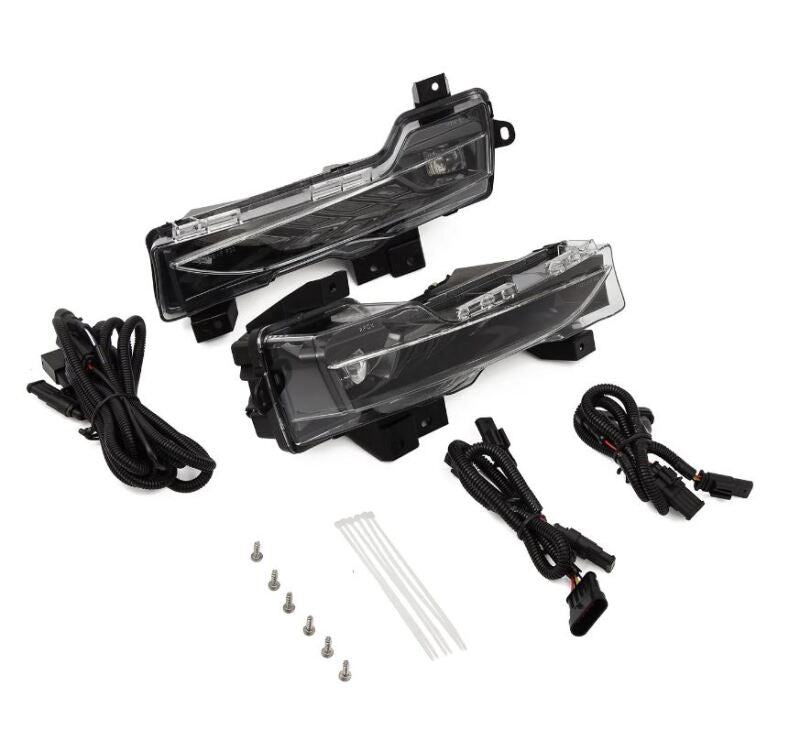 AlphaRex 17-23 Tesla Model 3/20-24 Model Y Double Tap Dual Color LED Projector Fog Lights AlphaRex Fog Lights AXOPROS