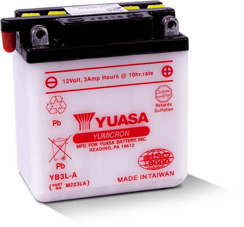 Yuasa Battery Yuasa YB3L-A Yumicron 12-Volt Battery Batteries aftermarket performance part