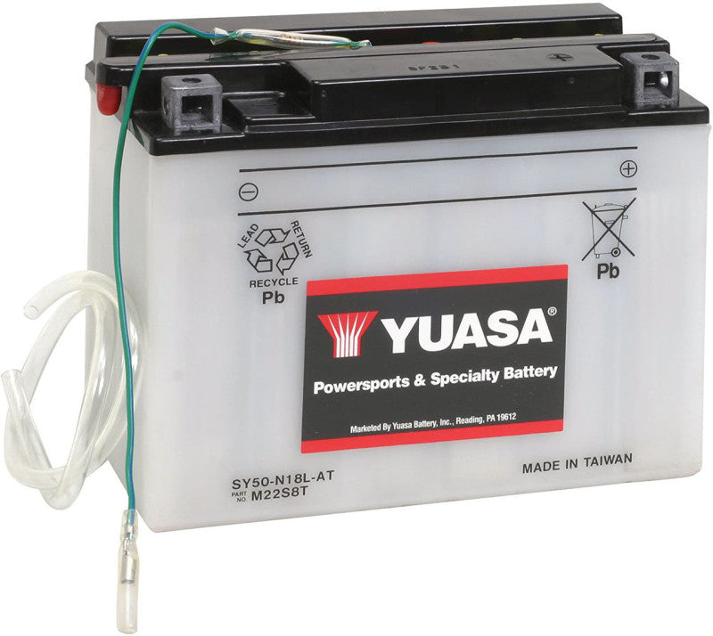 Yuasa Battery Yuasa SY50-N18L-AT Yumicron 12-Volt Battery Batteries aftermarket performance part