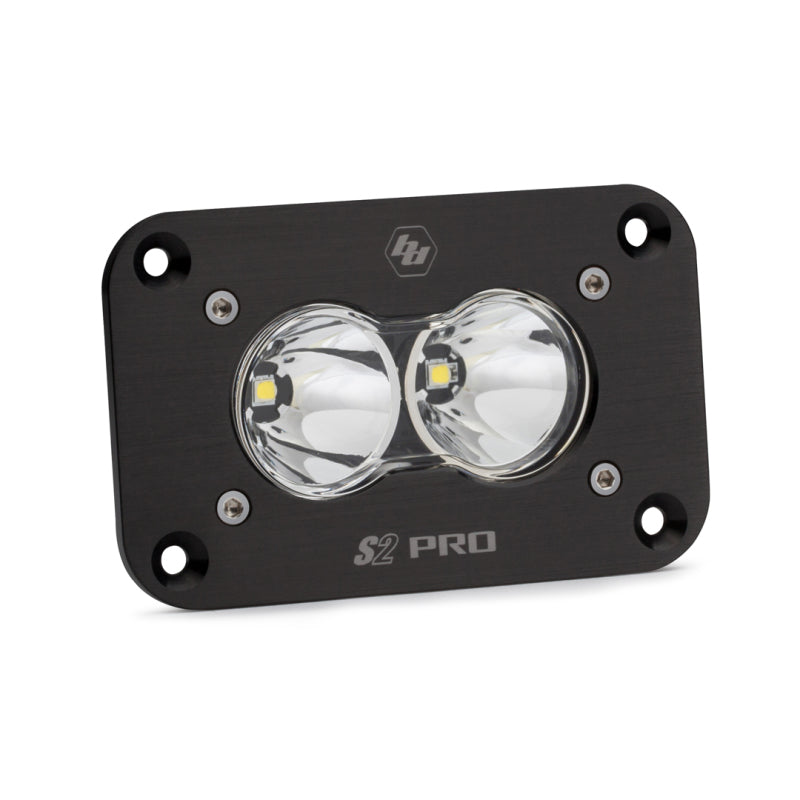 Baja Designs Baja Designs S2 Pro LED Spot Black Flush Mount - Clear Light Bars & Cubes aftermarket performance part