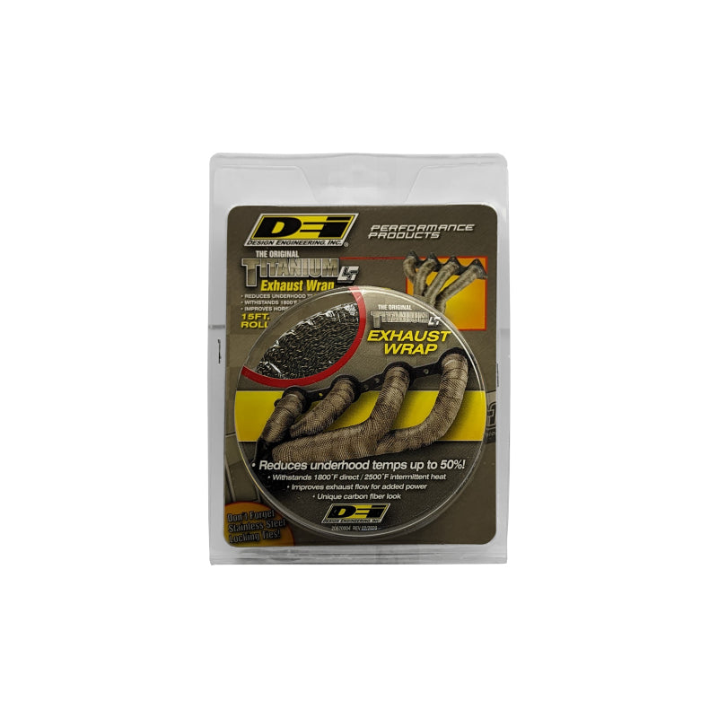 DEI Exhaust Wrap 2in x 15ft - Titanium DEI Exhaust Wrap  AXOPROS