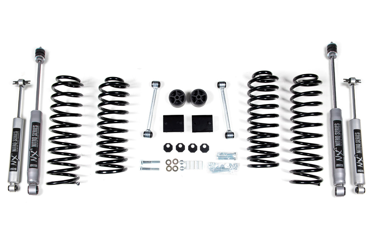 2 Inch Lift Kit - Coil Spring - Jeep Wrangler JK (07-11) 4-Door BDS Suspension Suspension Lift Kit AXOPROS