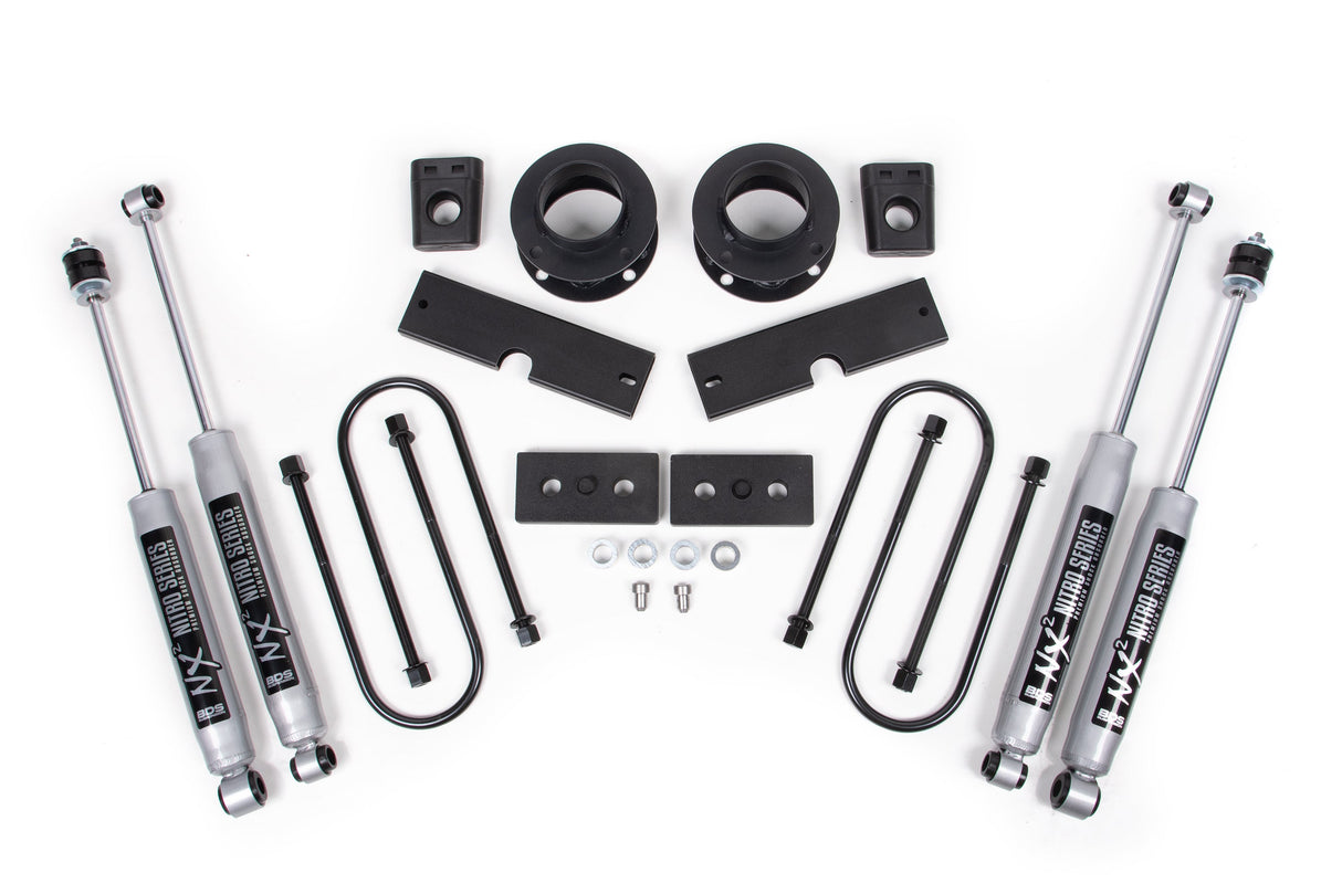 2 Inch Lift Kit - Ram 3500 W/ Rear Air Ride (13-23) 4WD BDS Suspension Suspension Lift Kit AXOPROS