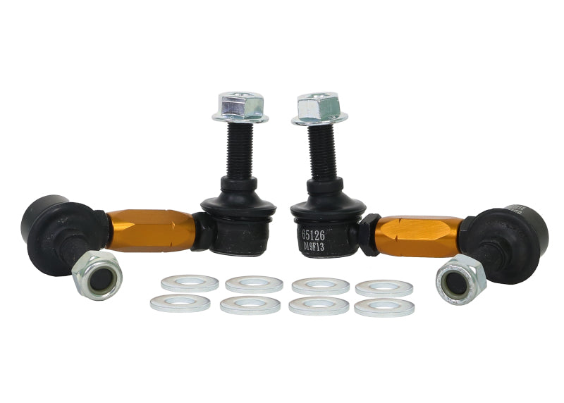 Whiteline 03+ Nissan 350z Z33 / 07-08 Infiniti G35 (Exc AWD) Fr Swaybar-Link Assy HD Adj Steel Ball Whiteline Sway Bar Endlinks  AXOPROS