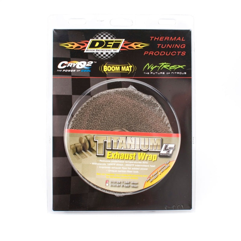 DEI Exhaust Wrap 1in x 50ft - Titanium DEI Exhaust Wrap  AXOPROS
