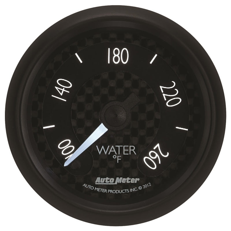 Autometer GT Series 52mm Full Sweep Electronic 100-260 Deg F Water Temperature Gauge AutoMeter Gauges AXOPROS