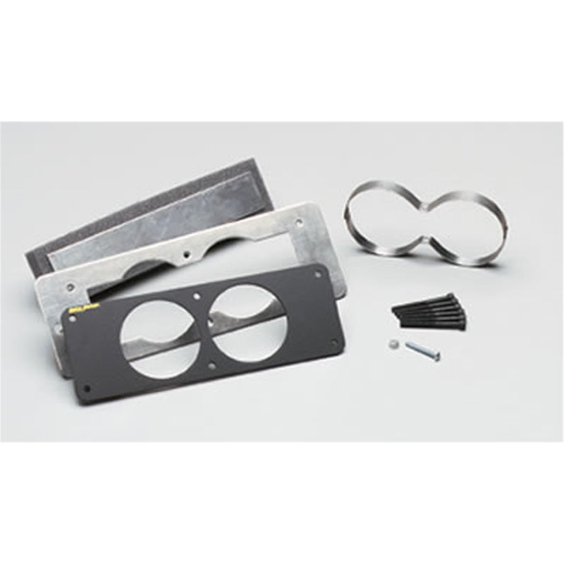 Autometer 87-93 Ford Mustang Black Dual Gauge Cage AutoMeter Gauge Pods AXOPROS