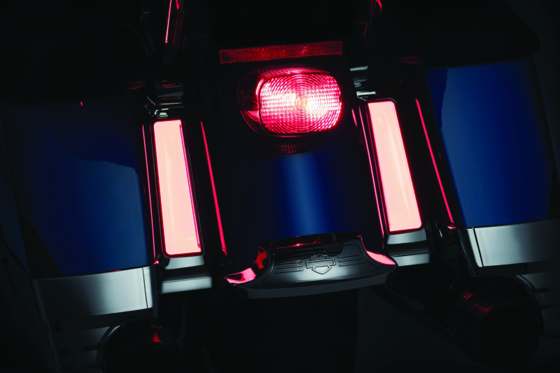Kuryakyn Tracer L.E.D. Inserts For Saddlebag Supports Chrome Kuryakyn Light Bars & Cubes AXOPROS