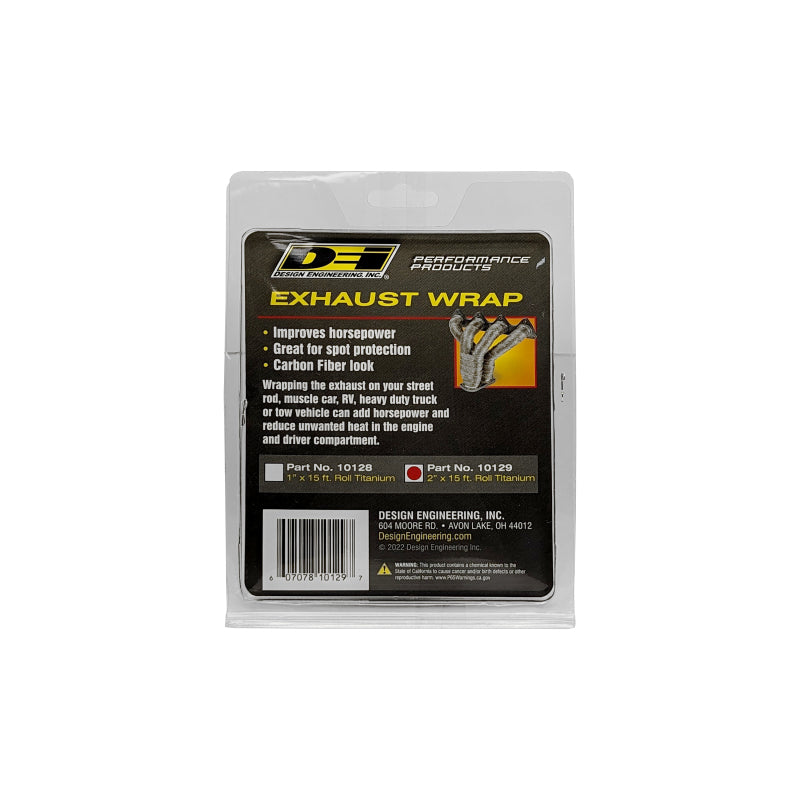 DEI Exhaust Wrap 2in x 15ft - Titanium DEI Exhaust Wrap  AXOPROS