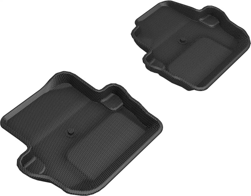 3D MAXpider 18-25 Jeep Wrangler Sport (JL) 2nd Row Floormats - Black 3D MAXpider Floor Mats - Rubber AXOPROS