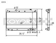 Koyo 02-05 Honda Civic Si 2.0L EP3 (MT) Radiator Koyo Radiators  AXOPROS