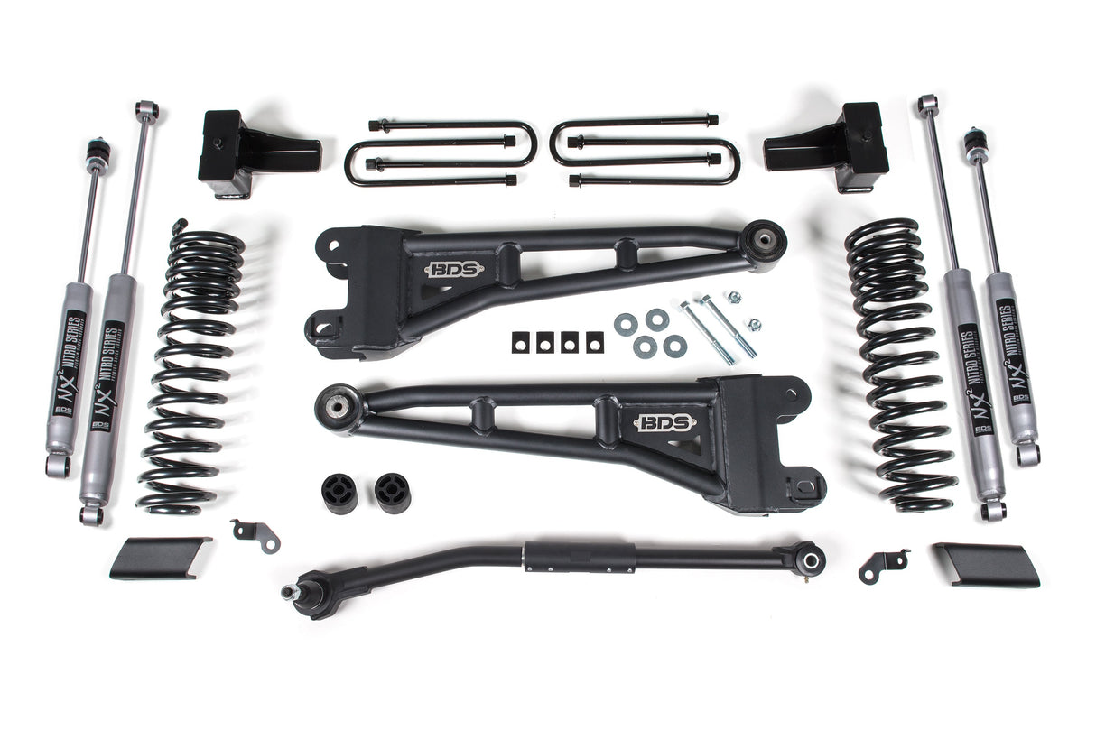 2.5 Inch Lift Kit W/ Radius Arm - Ford F250/F350 Super Duty (17-19) 4WD - Diesel BDS Suspension Suspension Lift Kit AXOPROS