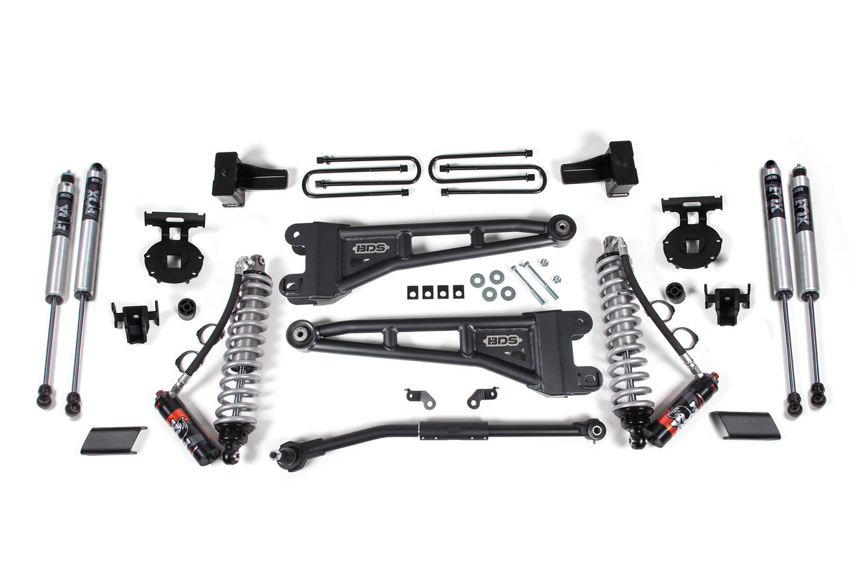 2.5 Inch Lift Kit W/ Radius Arm - FOX 2.5 Performance Elite Coil-Over Conversion - Ford F250/F350 Super Duty (17-19) 4WD - Diesel BDS Suspension Suspension Lift Kit AXOPROS