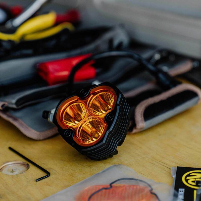 KC HiLiTES KC HiLiTES FLEX ERA 3 Performance Yellow Spot Beam Lens Light Accessories and Wiring aftermarket performance part