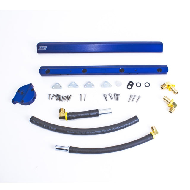 BBK 86-93 Mustang 5.0 High Flow Billet Aluminum Fuel Rail Kit BBK Fuel Rails  AXOPROS