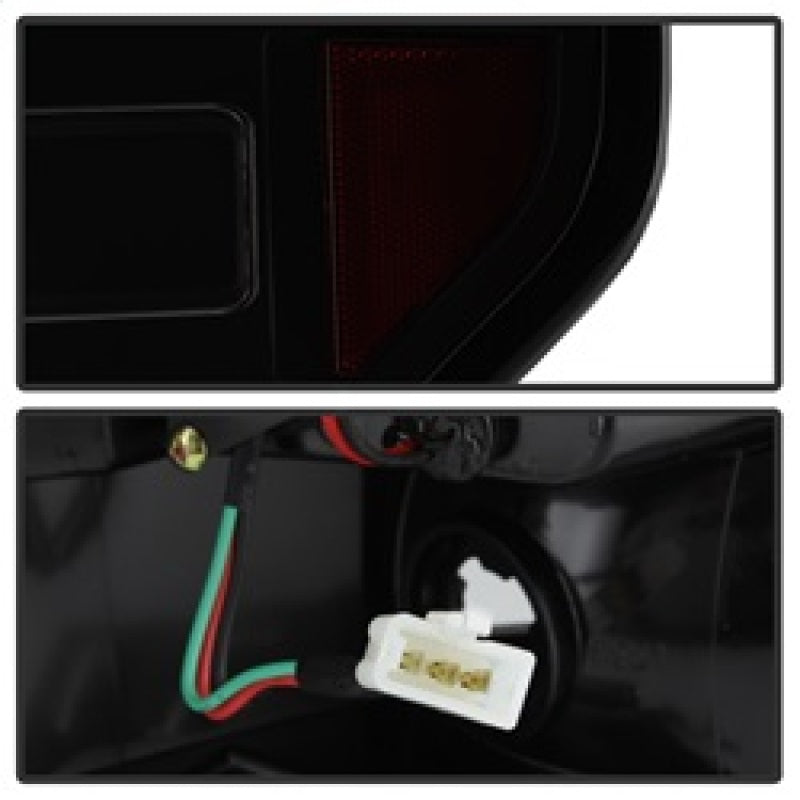 Spyder 09-14 Ford F150 V2 Light Bar LED Tail Lights - Blk Smoke (ALT-YD-FF15009V2-LBLED-BSM) SPYDER Tail Lights  AXOPROS