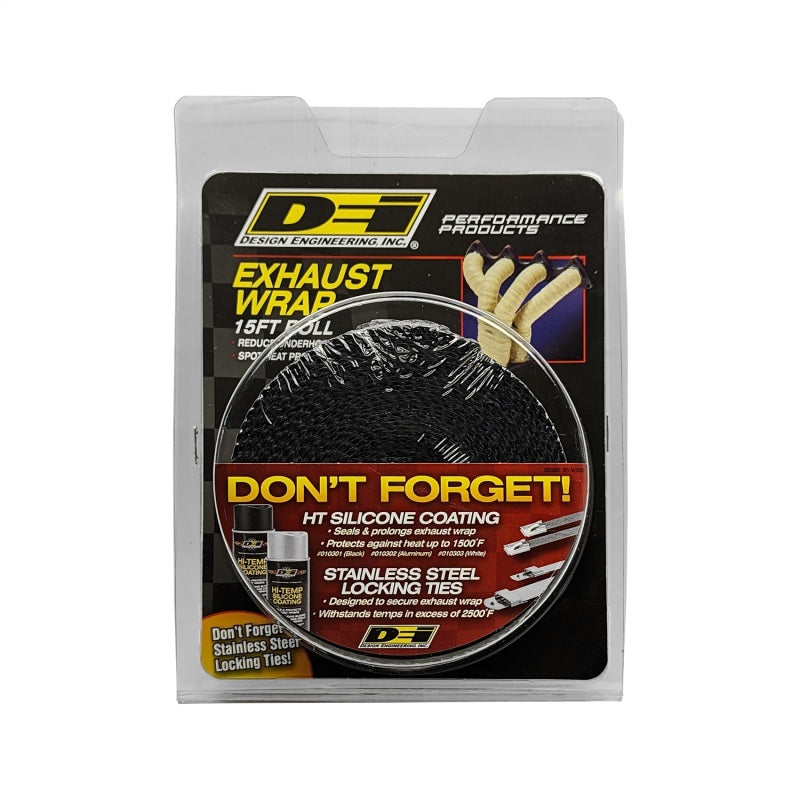DEI Exhaust Wrap 2in x 15ft - Black DEI Exhaust Wrap  AXOPROS
