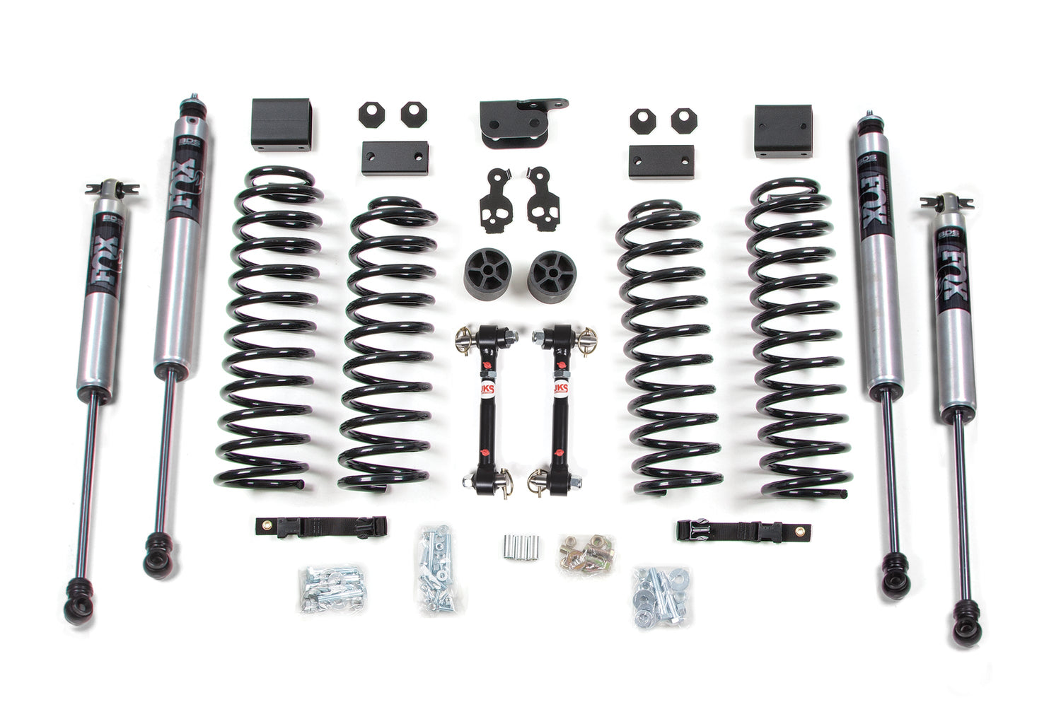 3 Inch Lift Kit - Jeep Wrangler JK (07-11) 4-Door BDS Suspension Suspension Lift Kit  AXOPROS