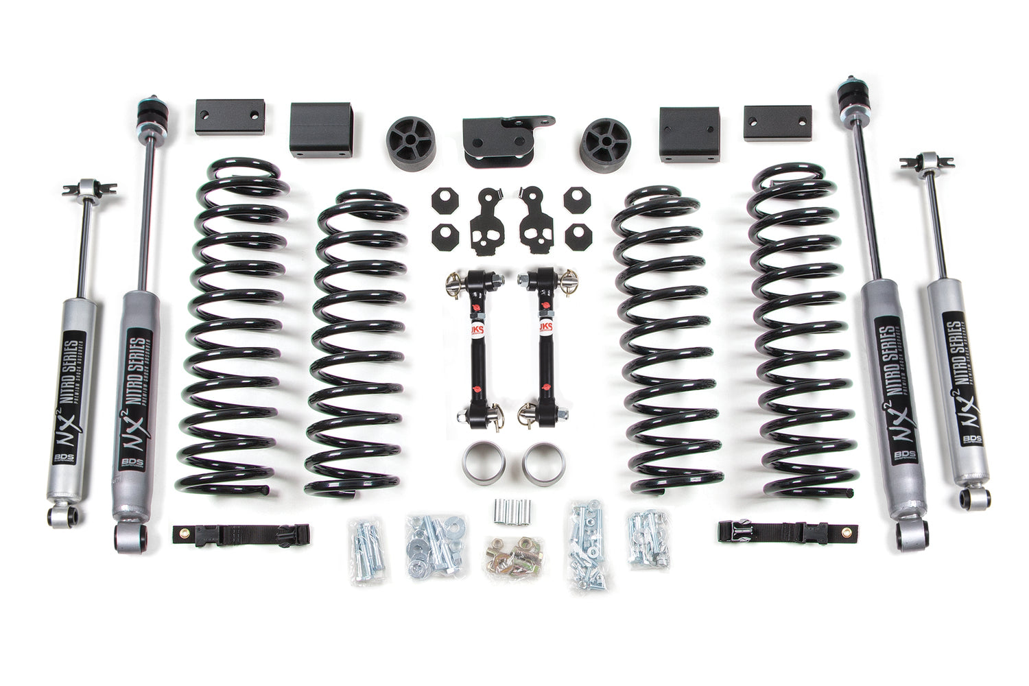 3 Inch Lift Kit - Jeep Wrangler JK (12-18) 4-Door BDS Suspension Suspension Lift Kit  AXOPROS