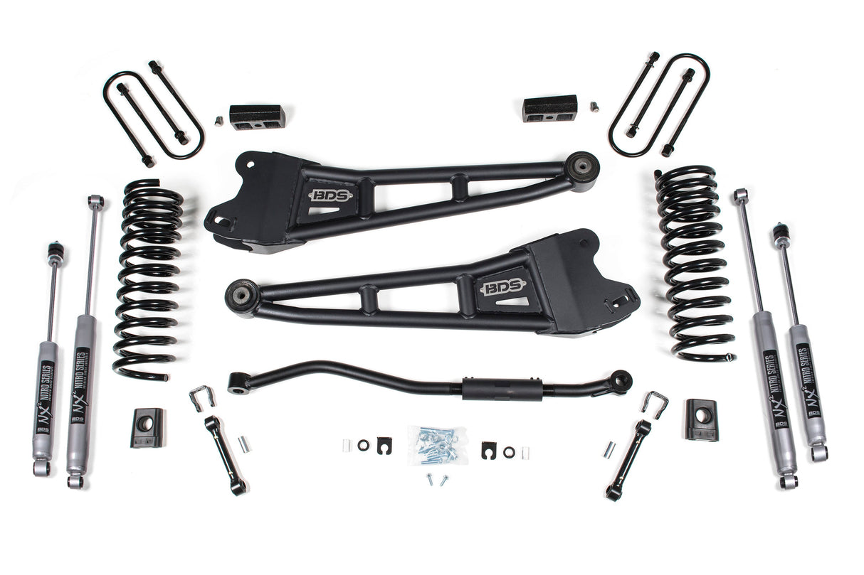 3 Inch Lift Kit W/ Radius Arm - Ram 3500 (19-24) 4WD - Diesel BDS Suspension Suspension Lift Kit AXOPROS