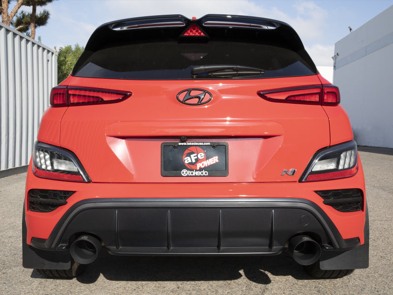aFe 22-23 Hyundai Kona N L4 2.0L(t) Takeda 3in 304 SS Cat-Back Exhaust System w/ Black Tips aFe Catback AXOPROS
