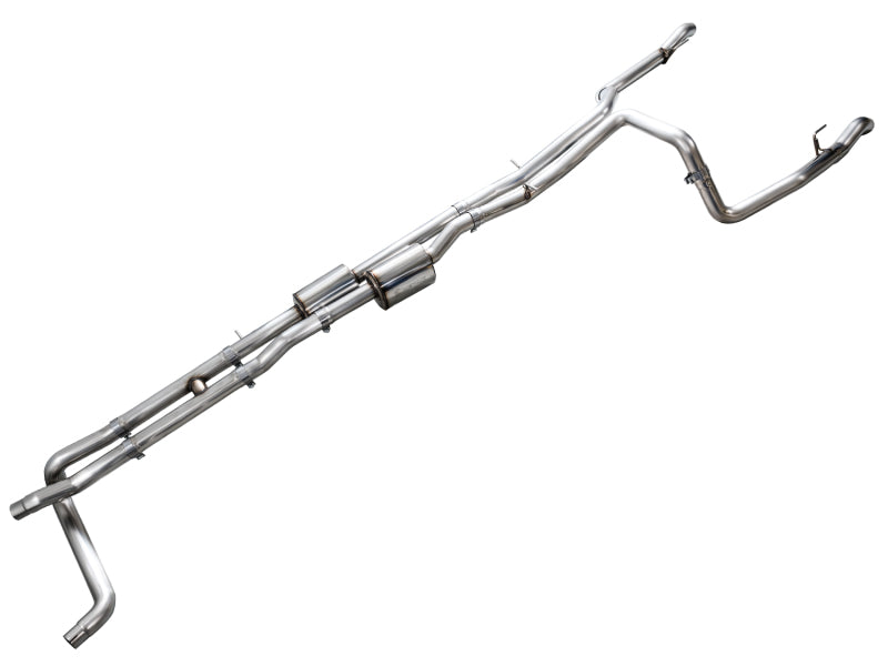 AWE 4th Gen GM 1500 6.2L Catback Split Rear Exit (w/ Bumper Cutouts) - OE Tips AWE Tuning Catback AXOPROS