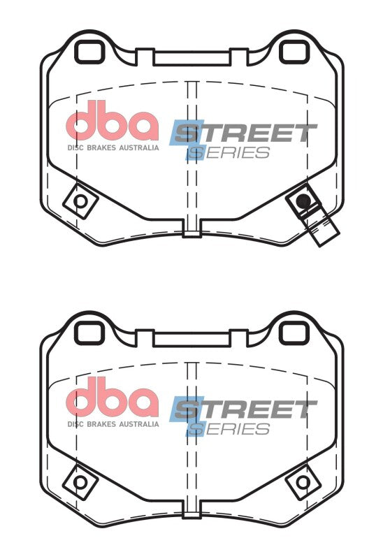 DBA 18-21 Subaru WRX STI Rear Street Series Brake Pads DBA Brake Pads - OE AXOPROS