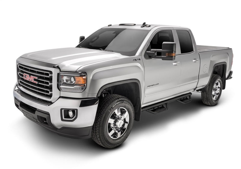 N-Fab Podium LG 15-18 GMC/Chevy Canyon/Colorado Crew Cab SRW - Tex. Black - Cab Length - 3in N-Fab Side Steps AXOPROS