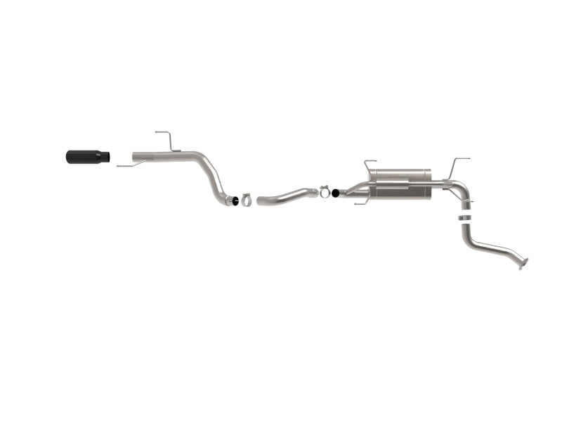 aFe 24-25 Toyota Land Cruiser 2-1/2in to 3in 304 SS Cat-Back Exhaust System w/ Black Tip aFe Catback AXOPROS