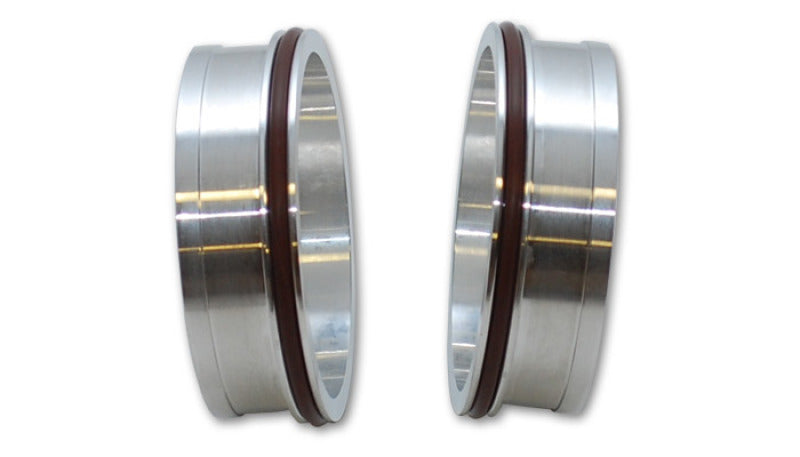 Vibrant HD Aluminum Weld Ferrules w/ O-Rings for 2in OD Tubing - Sold in Pairs Vibrant Clamps AXOPROS