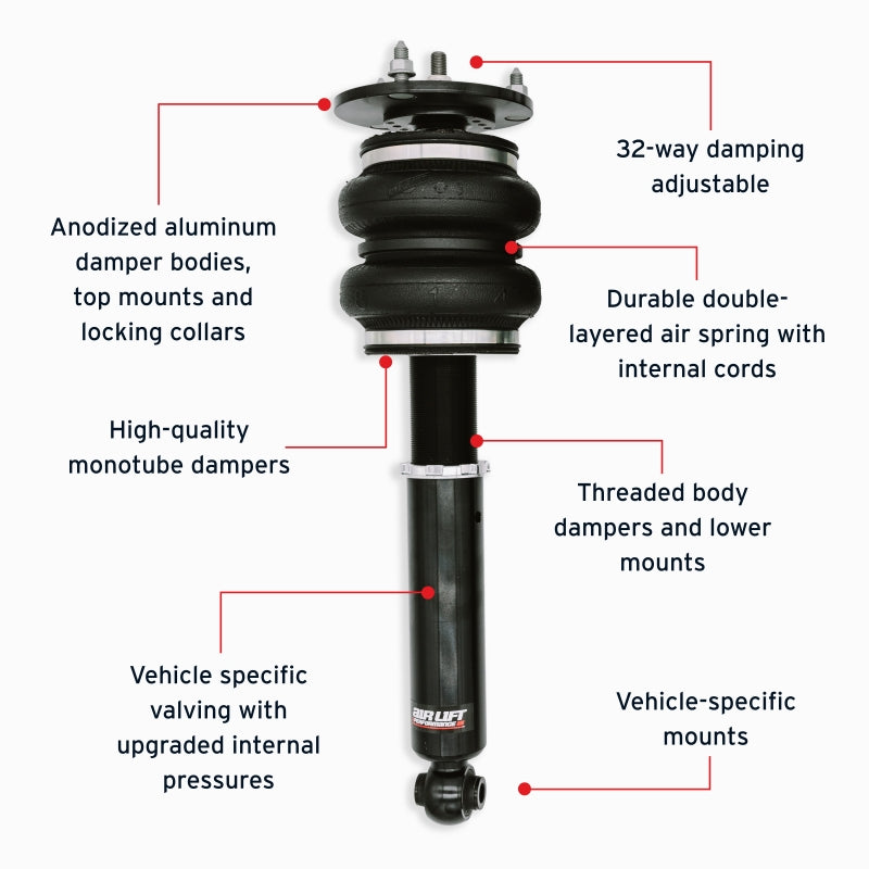 Air Lift Performance 89-00 Lexus LS400 Front Air Suspension Kit Air Lift Air Suspension Kits AXOPROS
